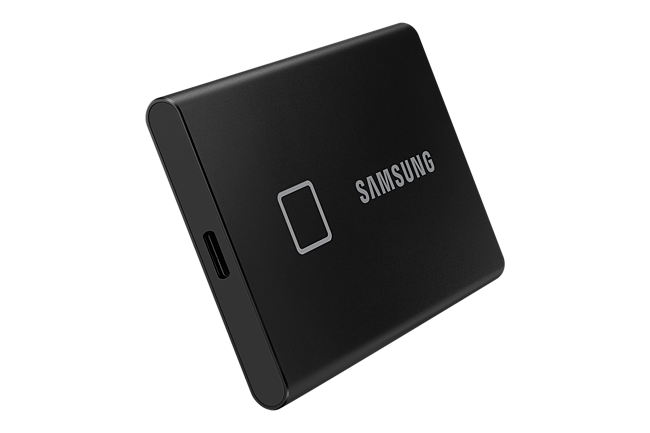 Samsung - Disque dur SSD externe SAMSUNG Portable 2To T7 Touch Noir
